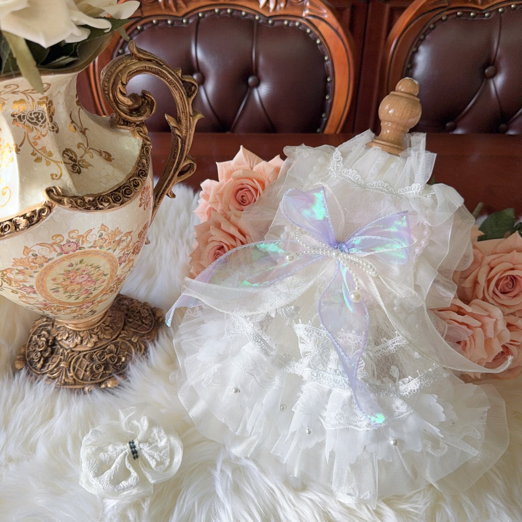 Amya - Iridescent Bow Lolita Pet Dress Pet Dress Amya
