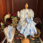 Amya - Blue Bow Lolita Pet Dress Pet Dress Amya
