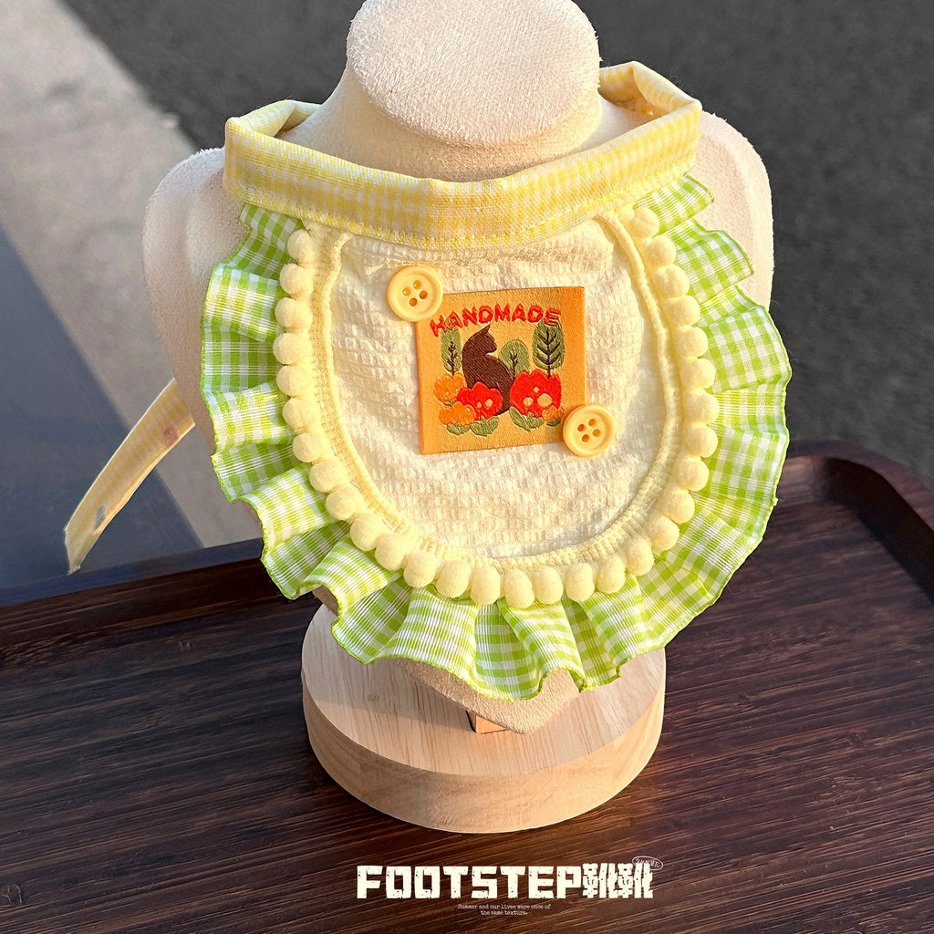 FOOTSTEP - Wildflower Handmade Pet Bib Pet Bibs FOOTSTEP