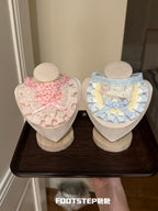 FOOTSTEP - Moon Baby Double Ruffle Pet Bib Pet Bibs FOOTSTEP