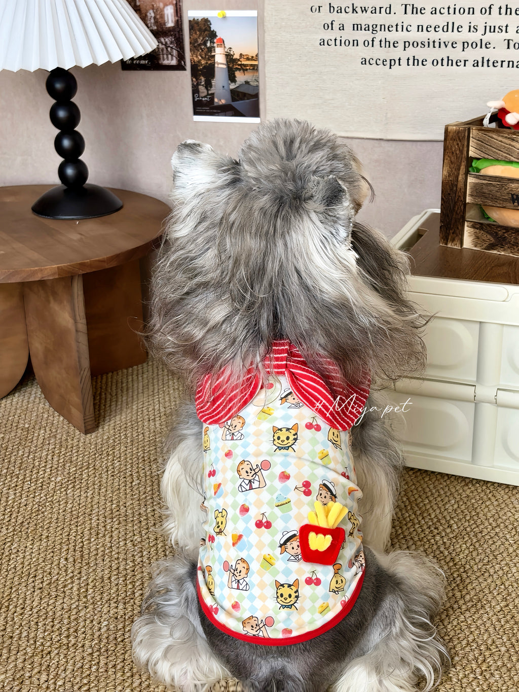 3D Fries Accent Pet Tank Top for Small Dogs & Cats Pet Top Miya