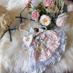 Amya - Pink & Gray Gingham Lolita Pet Dress Pet Dress Amya