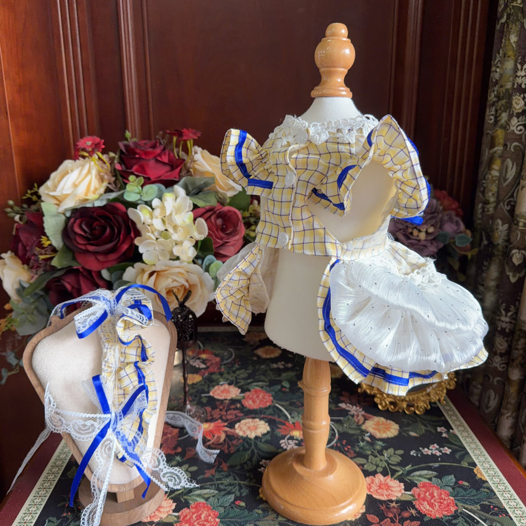 Amya - Blue Ribbon Lolita Pet Dress Pet Dress Amya
