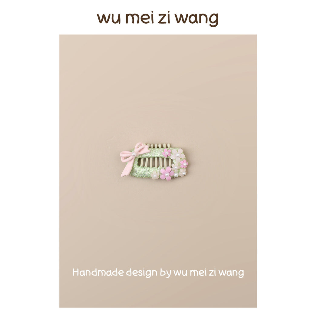 Spring Floral Grooming Comb Clips for Small Dogs & Cats | Vintage Pet Hair Accessories Pet Hair Clip wumeiziwang 1 Approximately 2.3 cm / 0.91 in