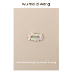 Spring Floral Grooming Comb Clips for Small Dogs & Cats | Vintage Pet Hair Accessories Pet Hair Clip wumeiziwang 1 Approximately 2.3 cm / 0.91 in