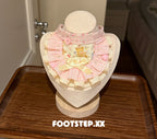 FOOTSTEP - Dessert Bear Handmade Double Ruffle Pet Bib Pet Bibs FOOTSTEP