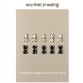 Kawaii Bone Hair Clip Set for Small Dogs & Cats | Cute Pet Hair Accessories Pet Hair Clip wumeiziwang Classic Black & White Set