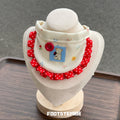 FOOTSTEP - Tomato Bear Two Styles Pet Bib Pet Bibs FOOTSTEP Single-Layer Frill Version XS