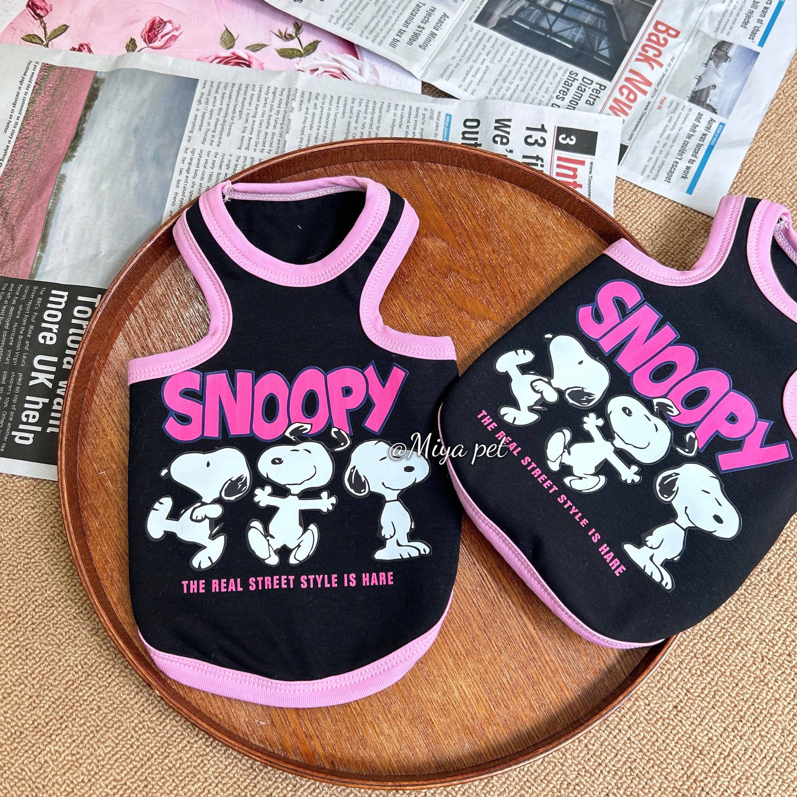 Cotton Printed Pet Tank Top Pet Top Miya XXS White Puppy