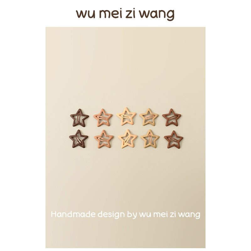 Korean Style Mini Hair Clips for Small Dogs & Cats | Cute Neutral Pet Hair Accessories Pet Hair Clip wumeiziwang Star