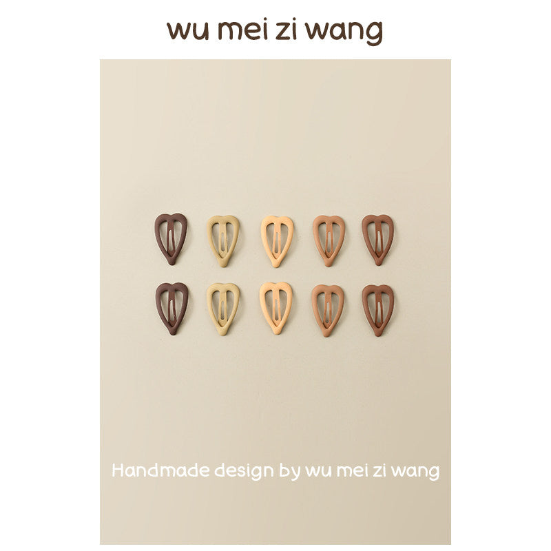 Korean Style Mini Hair Clips for Small Dogs & Cats | Cute Neutral Pet Hair Accessories Pet Hair Clip wumeiziwang Heart