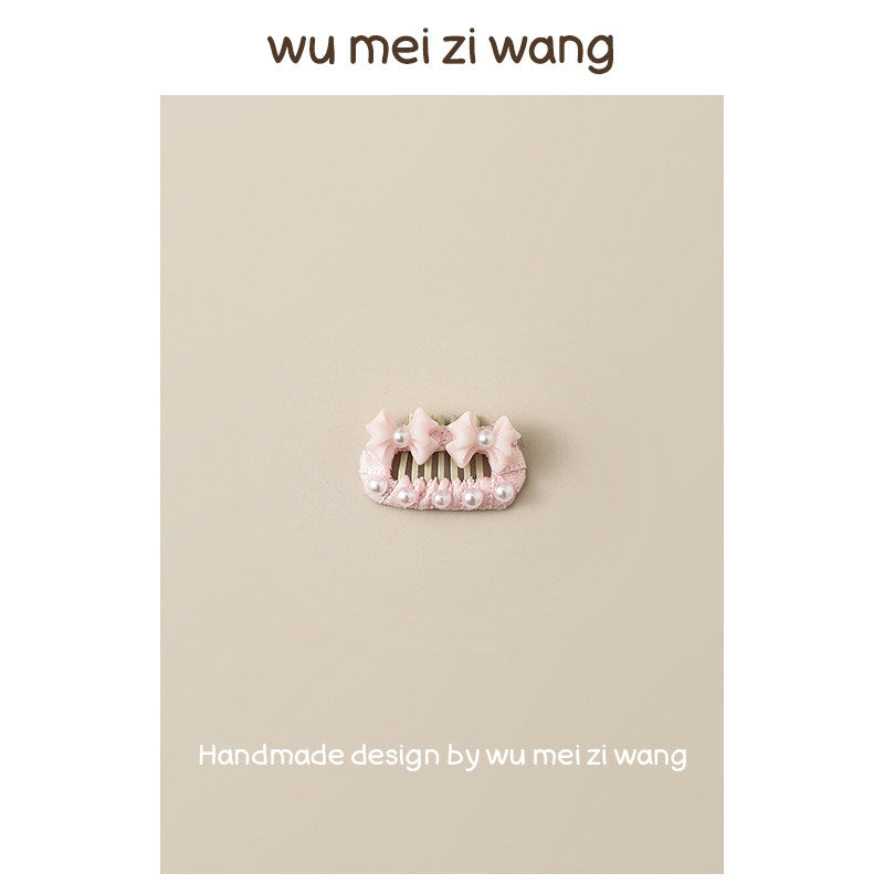 Pearl Bow Grooming Comb Clips for Small Dogs & Cats | Elegant Pet Hair Accessories Pet Hair Clip wumeiziwang 3 Approximately 2.3 cm / 0.91 in