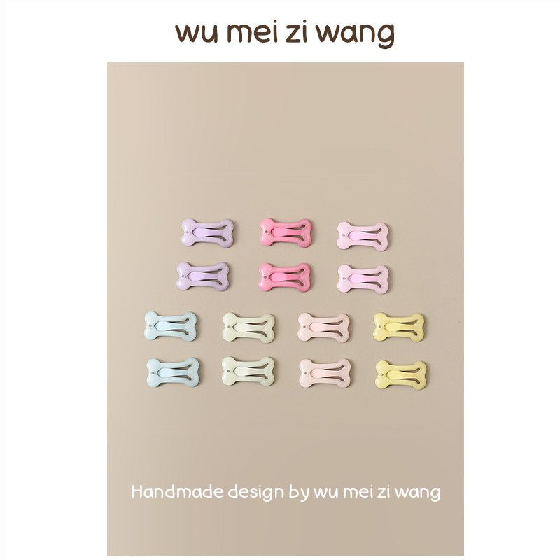 Kawaii Bone Hair Clip Set for Small Dogs & Cats | Cute Pet Hair Accessories Pet Hair Clip wumeiziwang Pastel Solid Set