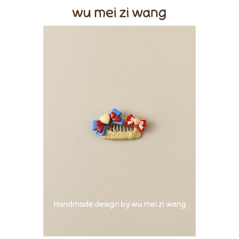 Pearl Bow Grooming Comb Clips for Small Dogs & Cats | Elegant Pet Hair Accessories Pet Hair Clip wumeiziwang 6 Approximately 2.3 cm / 0.91 in